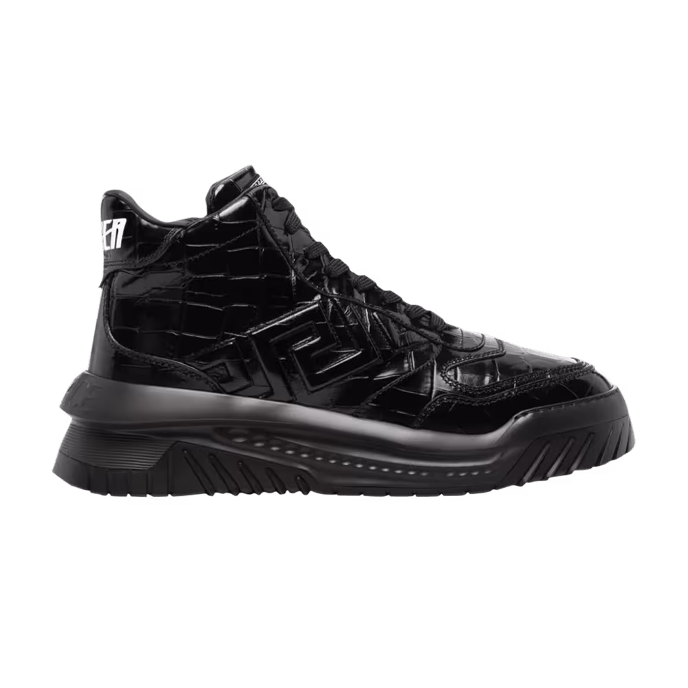 Versace Odissea High Black Croc