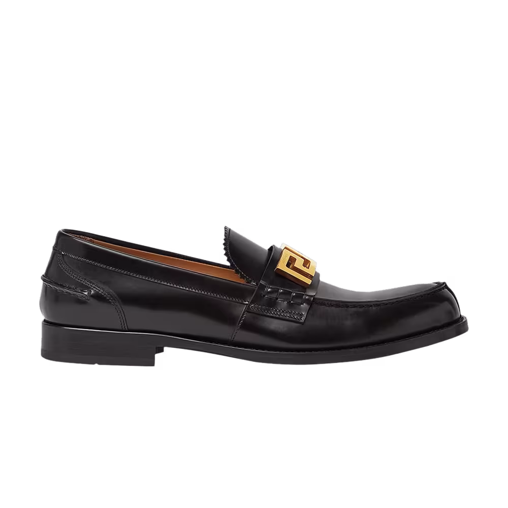 Versace Greca Loafer Black Gold