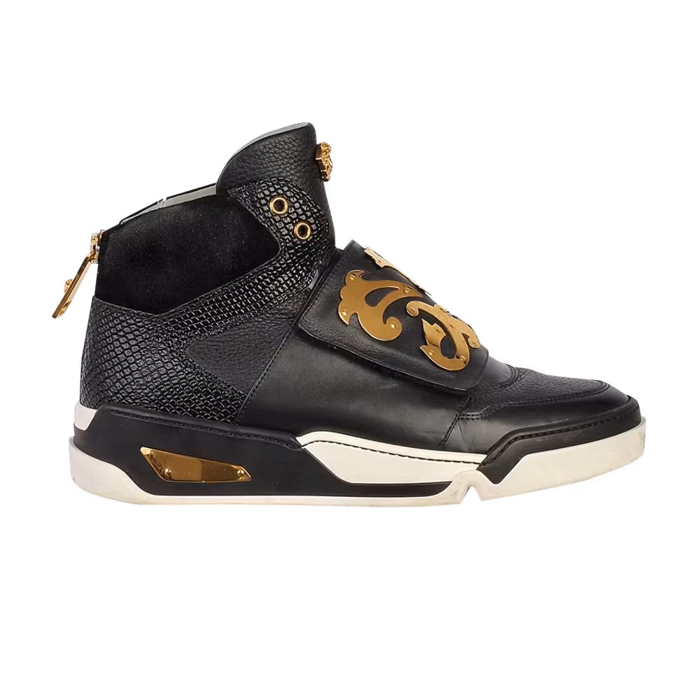 Versace Medusa High Snakeskin - Gold Plate