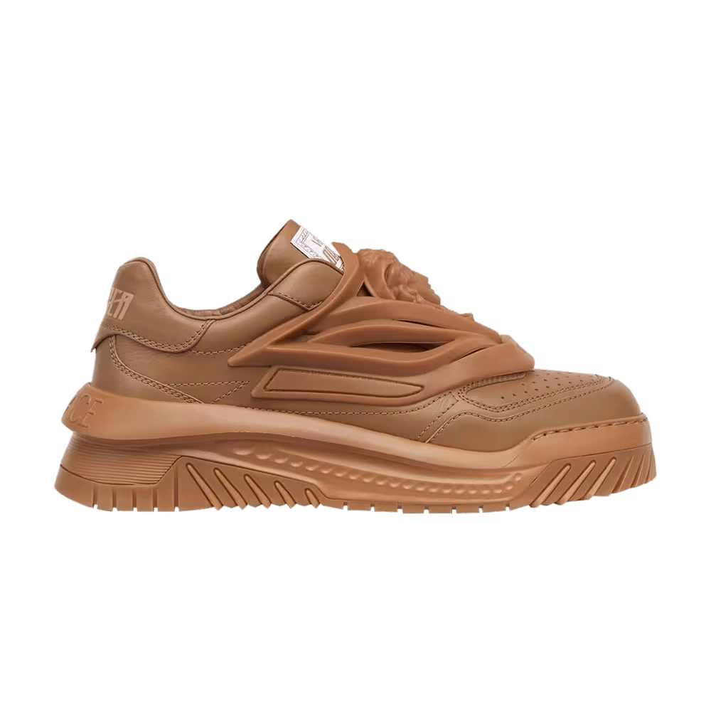 Versace Odissea Caged Rubber Medusa Sneaker Caramel