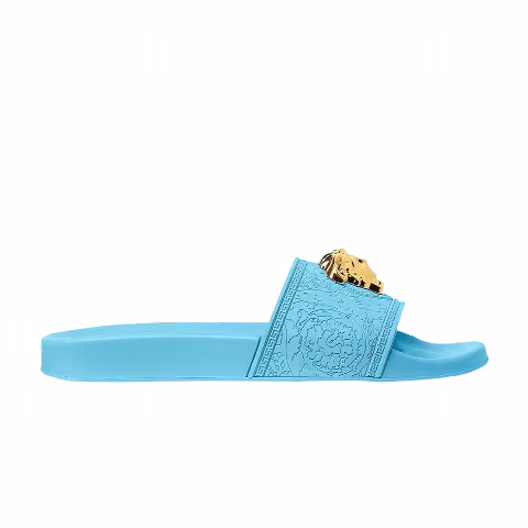 Versace Wmns Palazzo Pool Slides 'Light Blue'