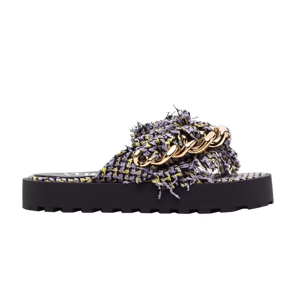 Versace Women's Chain Sandals Black Multi