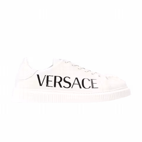 Versace Medusa Low 'Logo Print - Off White'