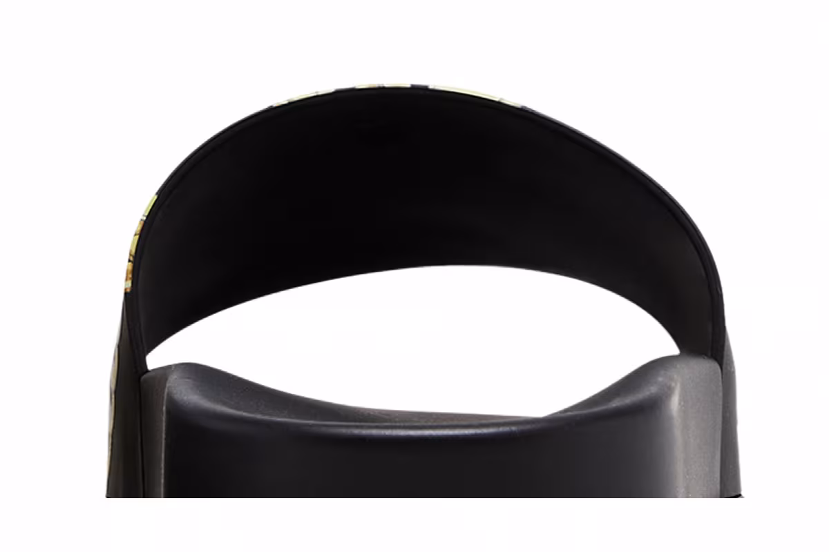 Versace Slide La Greca Chain Print - Black, view 8