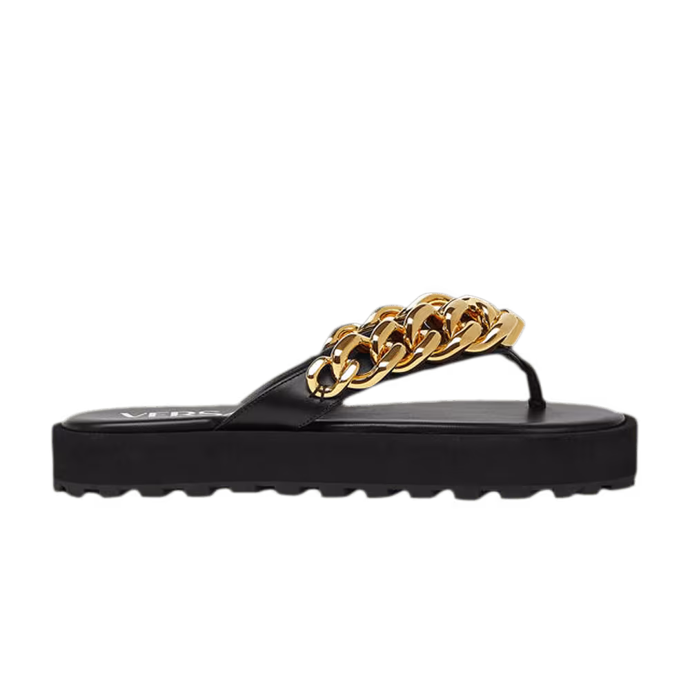 Versace Women's Chain Sandals Black
