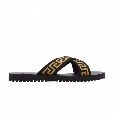 Versace Nastro Greca Sandal 'Black Gold'