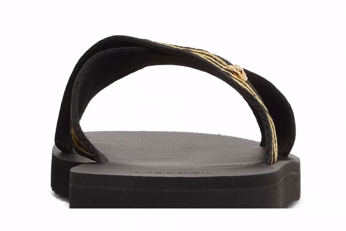Versace Nastro Greca Sandal Black Gold, view 8
