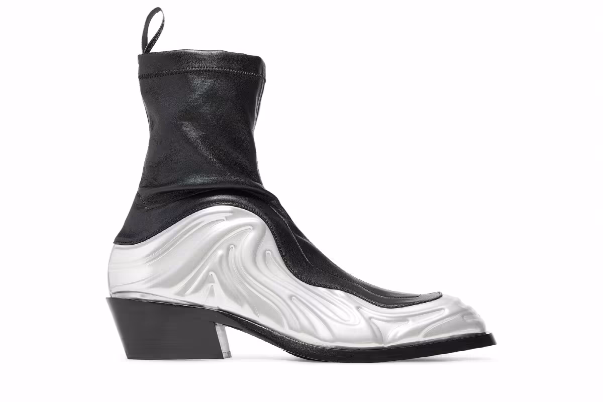 Versace Solare Boots Silver Black, view 2