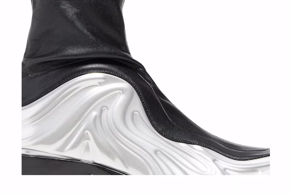 Versace Solare Boots Silver Black, view 3
