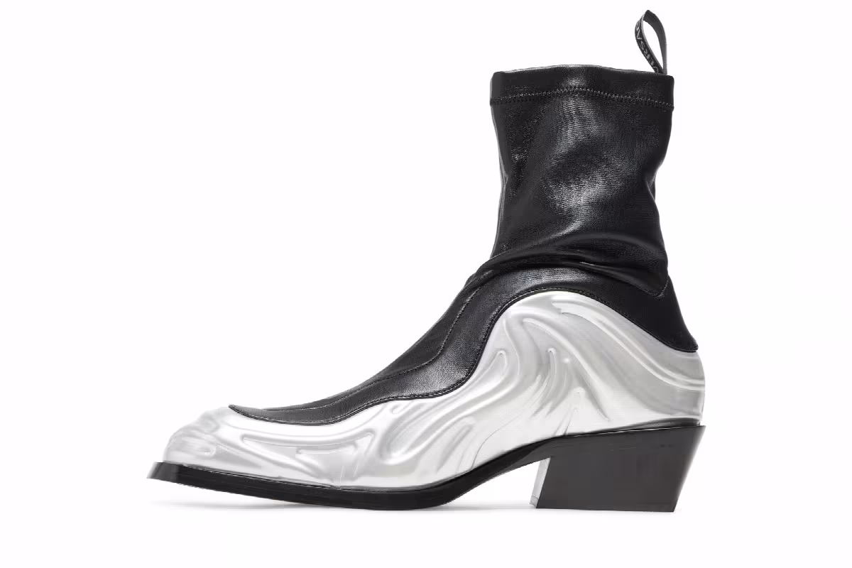 Versace Solare Boots Silver Black, view 4