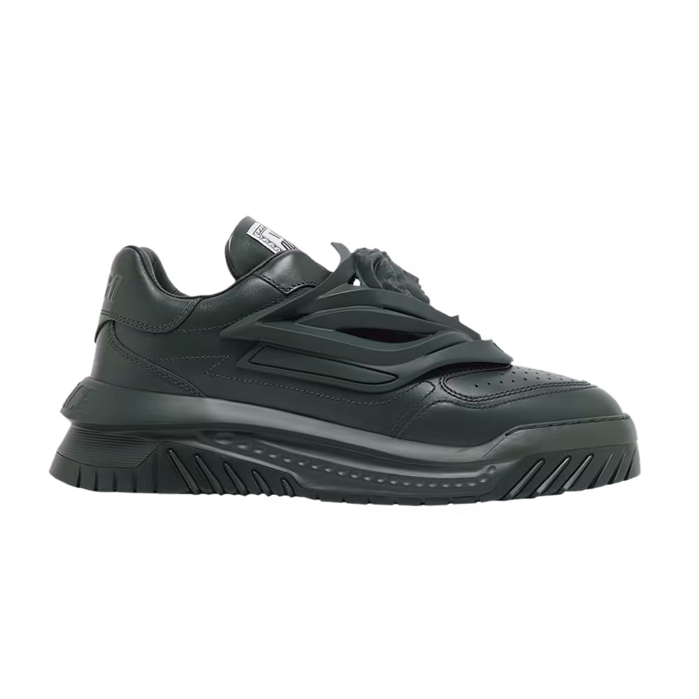 Versace Odissea Caged Rubber Medusa Sneaker Khaki