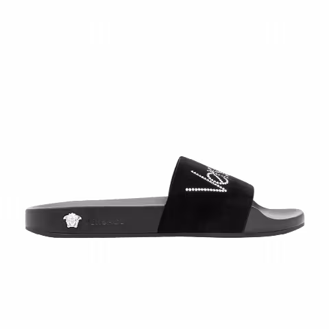 Versace Wmns Slide 'Rhinestone - Black'