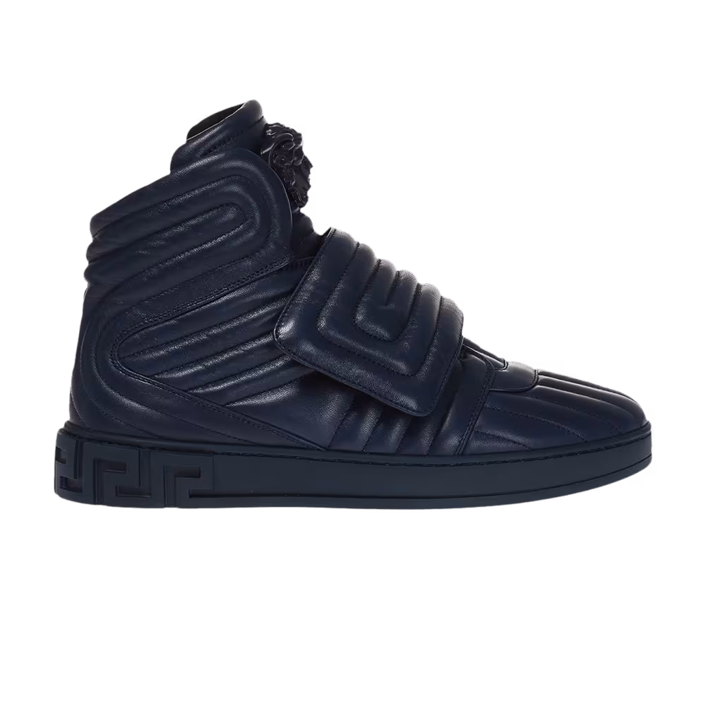 Versace Quilted Greek Key High Black