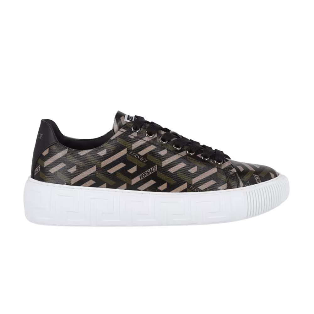 Versace Women's Greca Low Monogram Geometric Logo