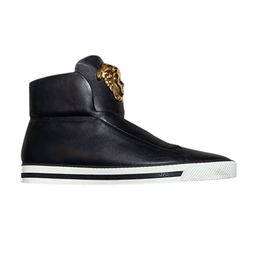 Versace Palazzo Slip-On High Black White