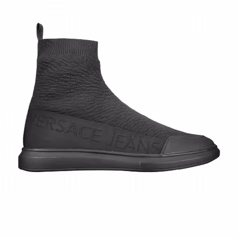 Versace Gummy Flyknit Sock Sneaker 'Black'