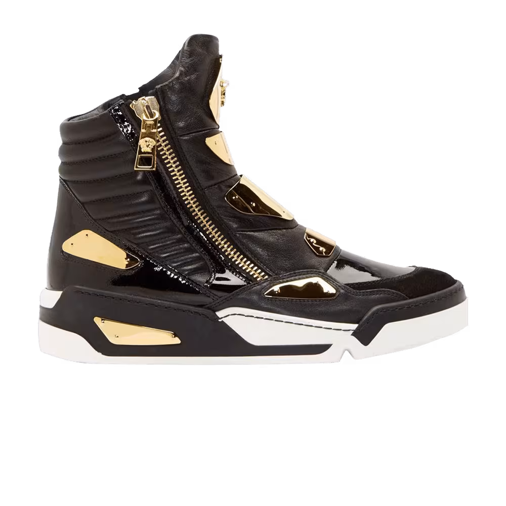 Versace Medusa High Black Gold Plate