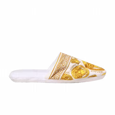 Versace Wmns Medusa Amplified Slipper 'White Gold'