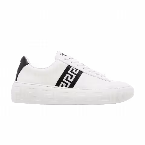 Versace Wmns Greca Low 'White Black'