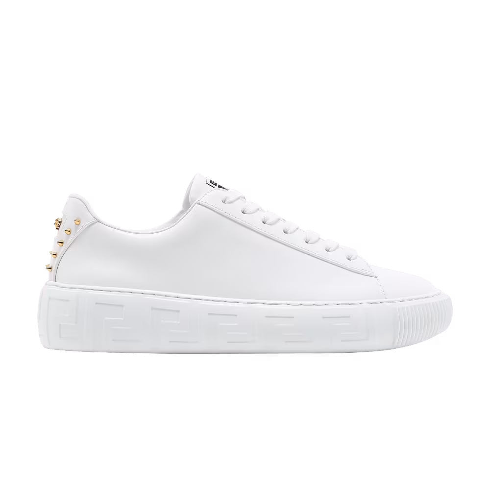 Versace Studded Low White