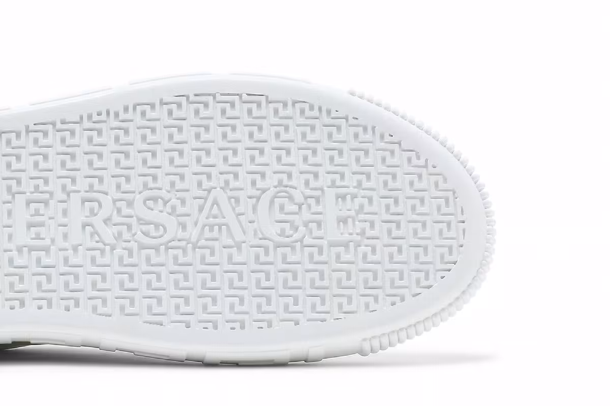 Versace Studded Low White, view 6