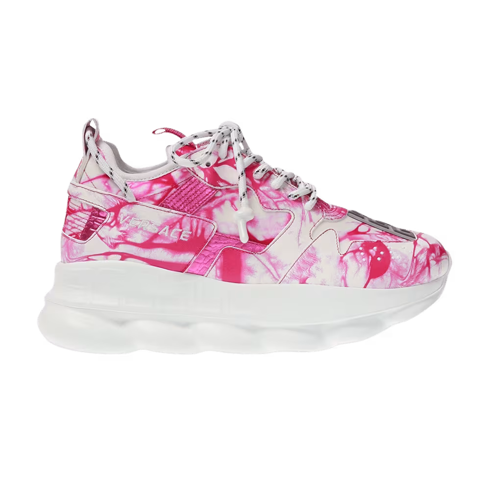 Versace Women's Chain Reaction 2 Fuchsia Abstract Print