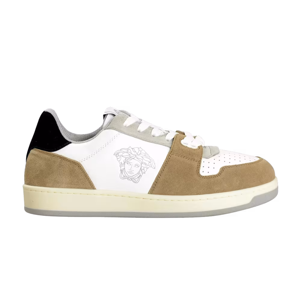 Versace Medusa Sneaker Beige White Black