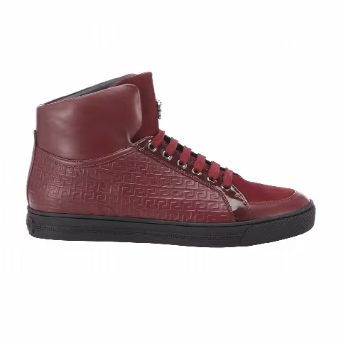 Versace Greca Embroidered High 'Bordeaux'