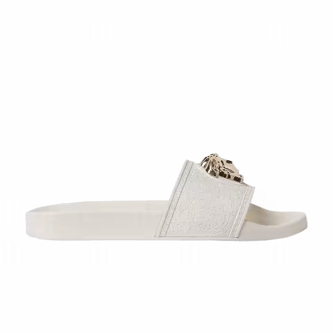 Versace Wmns Palazzo Medusa Pool Slide 'White'