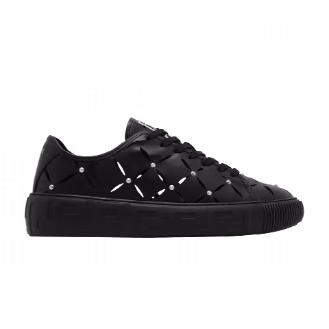 Versace Greca Sneaker 'Cut-Out Stud - Black'