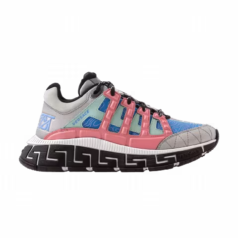Versace Wmns Trigreca 'Barocco Print - Blue Bright Coral'