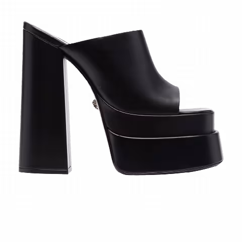 Versace Wmns Platform Mule T.155 Vitellino 'Black'