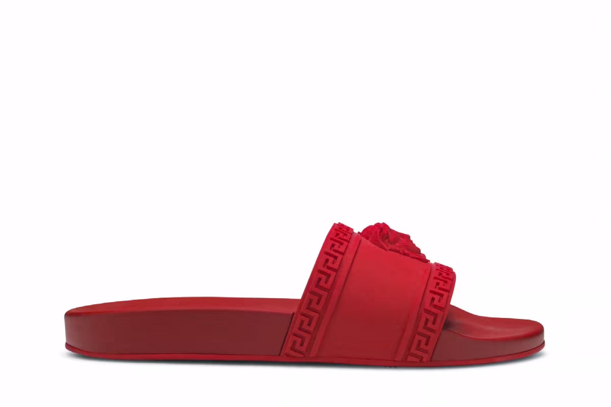 Versace Palazzo Medusa Pool Slide Red, view 2