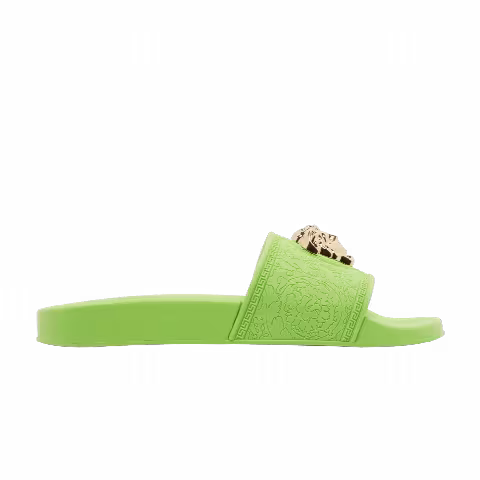 Versace Wmns Palazzo Pool Slides 'Neon Green'