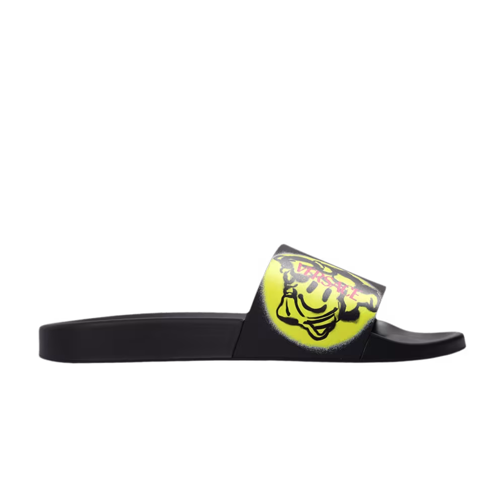 Versace Women's Medusa Smile Slide Black