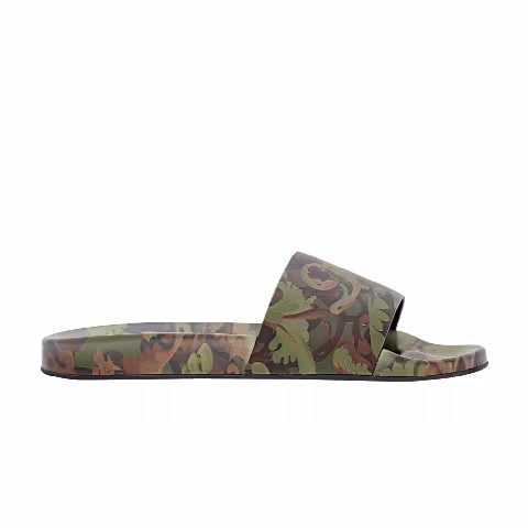 Versace Slide 'Baroccoflage Print - Khaki'
