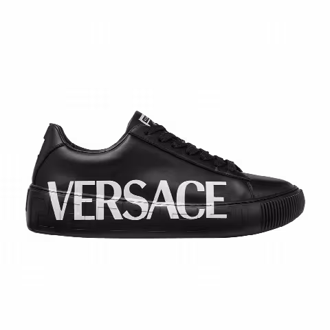 Versace Wmns Greca Low 'Logo - Black'