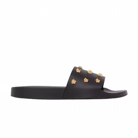 Versace Wmns Pool Slide 'Studded Logo'