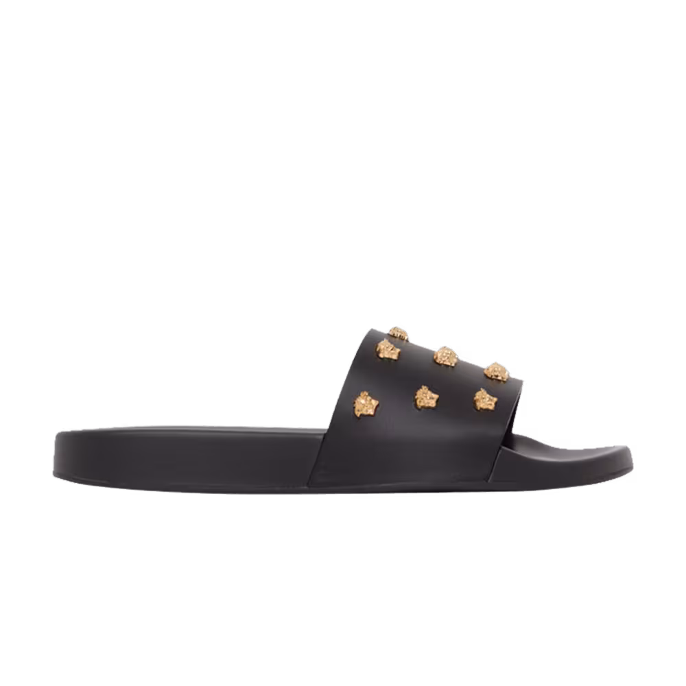 Versace Women's Pool Slide Studded Logo