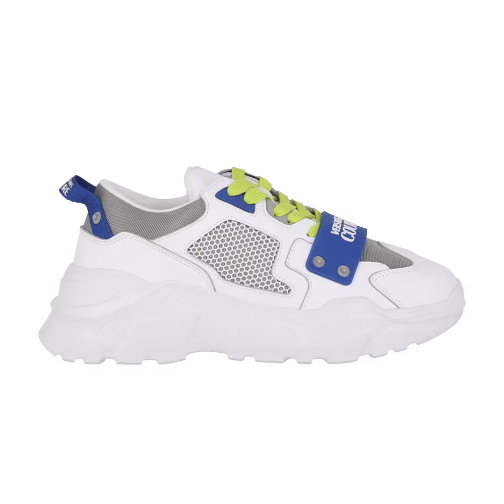 Versace Chunky Logo Sneaker White Blue Green