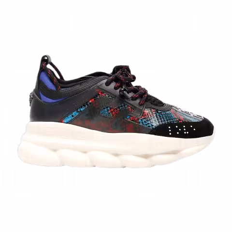 Versace Wmns Chain Reaction 'Red Black Faux Python'