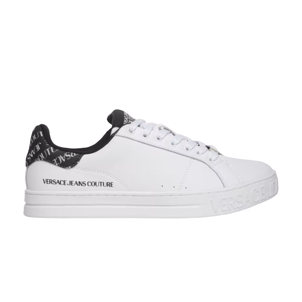 Versace Court 88 Logo Sneaker White Black