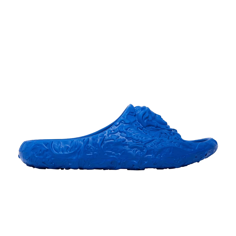 Versace Dimension Pool Slide Royal Blue