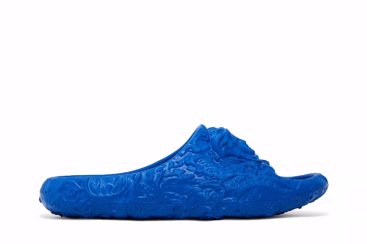 Versace Dimension Pool Slide Royal Blue, view 2
