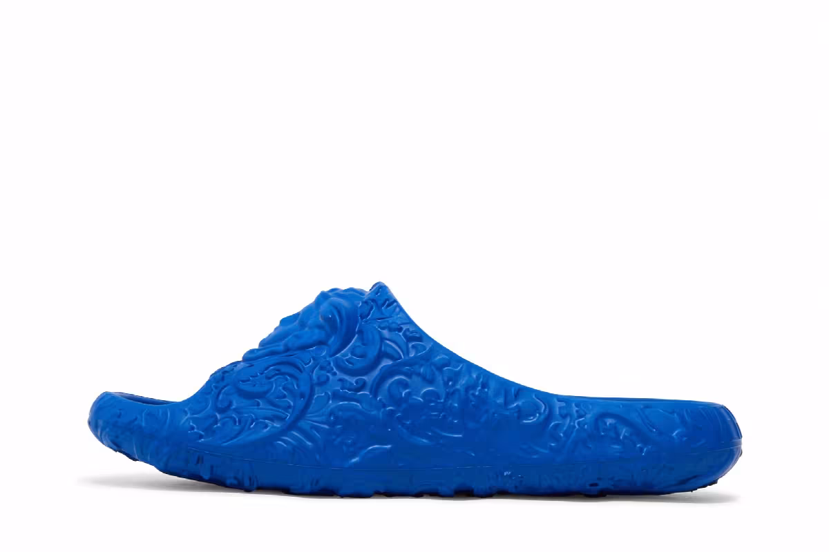 Versace Dimension Pool Slide Royal Blue, view 4