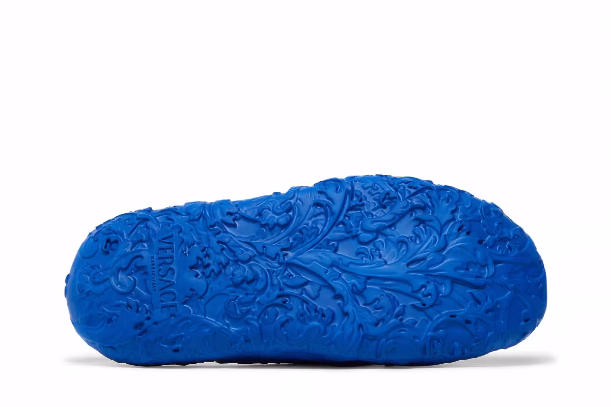 Versace Dimension Pool Slide Royal Blue, view 5