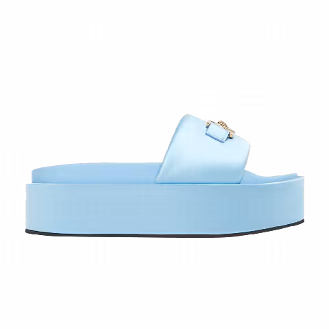 Versace Wmns Biggie Platform Slide Sandal 'Ice Blue'