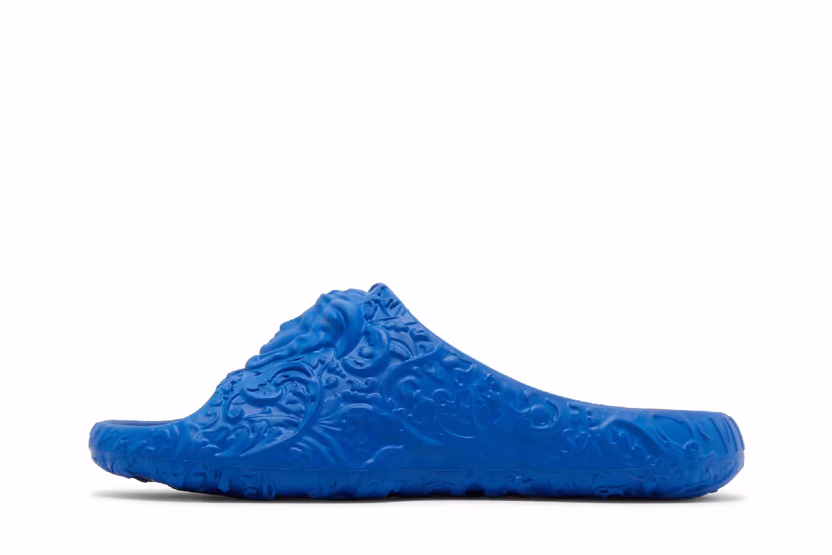 Versace Dimension Pool Slide Royal Blue, view 4