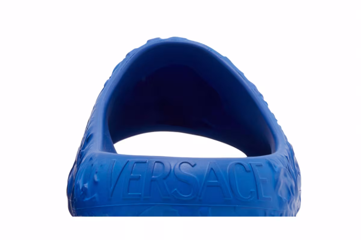 Versace Dimension Pool Slide Royal Blue, view 8
