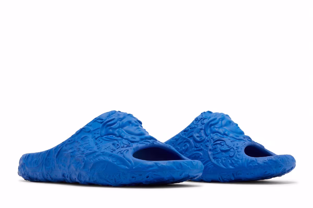 Versace Dimension Pool Slide Royal Blue, view 9